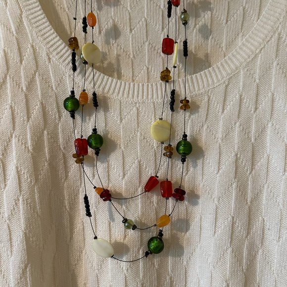 Chicos Multicolor Beaded Necklace - Picture 7 of 9
